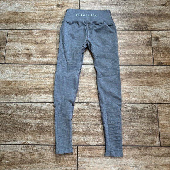 Alphalete Revival Leggings Size Medium Gray Full Length Leggings - Picture 8 of 13